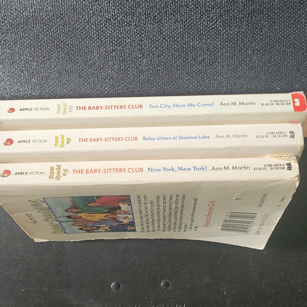 Vintage 1991 Baby-Sitters Club Book Set Super Special 6,8,10